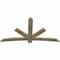 Ekena Millwork Alberta Rough Sawn Timber Gable Bracket, Douglas Fir, 84"W x 45"H x 2"D x 6"F, 13/12 Pitch GBW084X45X0206ALB00RDF - alternate 3